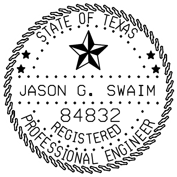 Texas Professional Engineer seal — click to enlarge